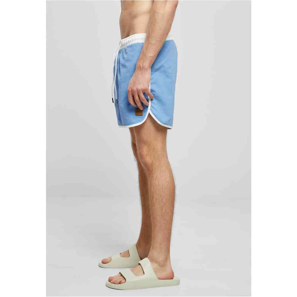 Urban Classics - Retro Swim shorts - Blue/White